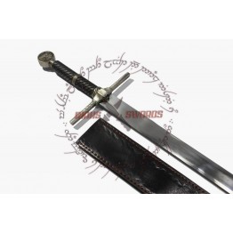 WITCHER 3 STEEL SWORD REPLICA GERALT RIVIA MEDIEVAL LONGSWORD SHOULDER HARNESS